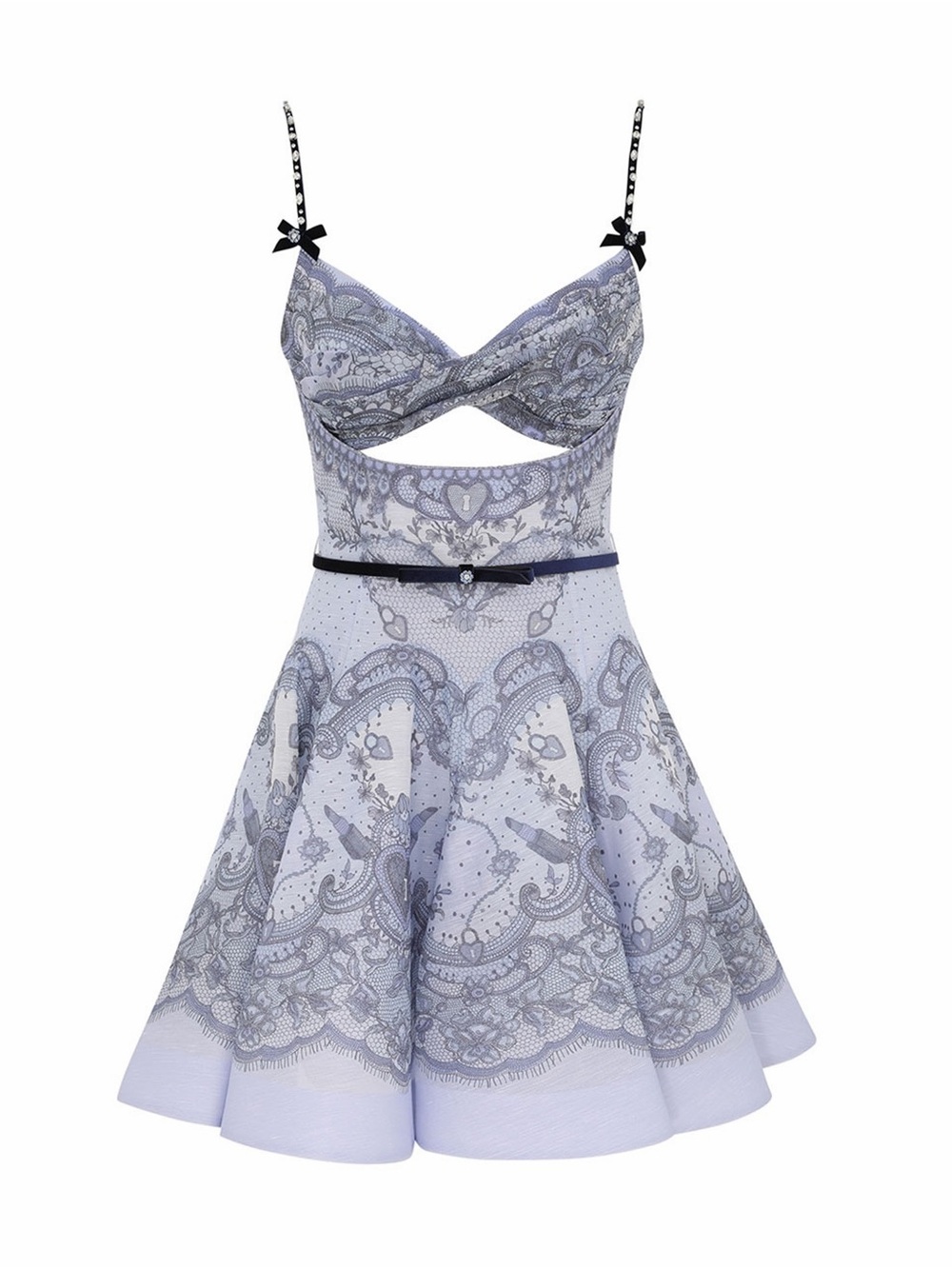 Zimmermann Crush Twist Front Mini Dress Size 1 - Picture 4 of 6